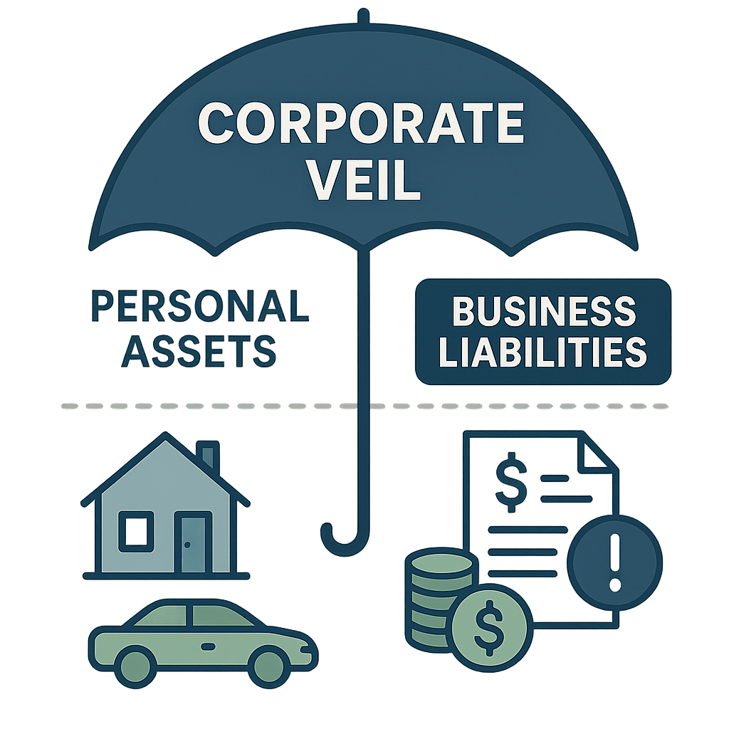 Corporate veil protection diagram